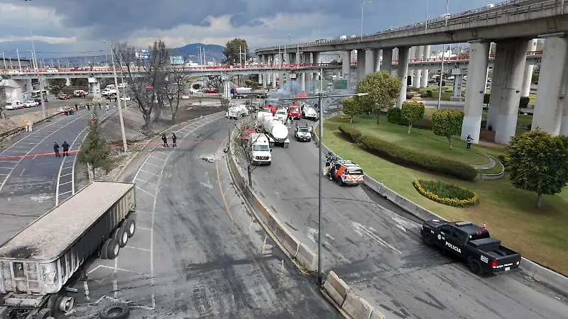 Así fue la explosión de una pipa de gas bajo el puente de La Concordia, Iztapalapa